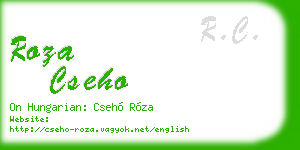 roza cseho business card